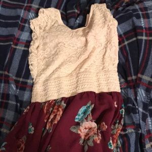 Floral and Lace summer dress